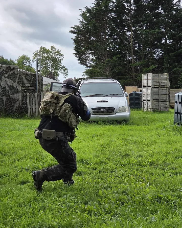 Airsoft player at Wizards Warzone