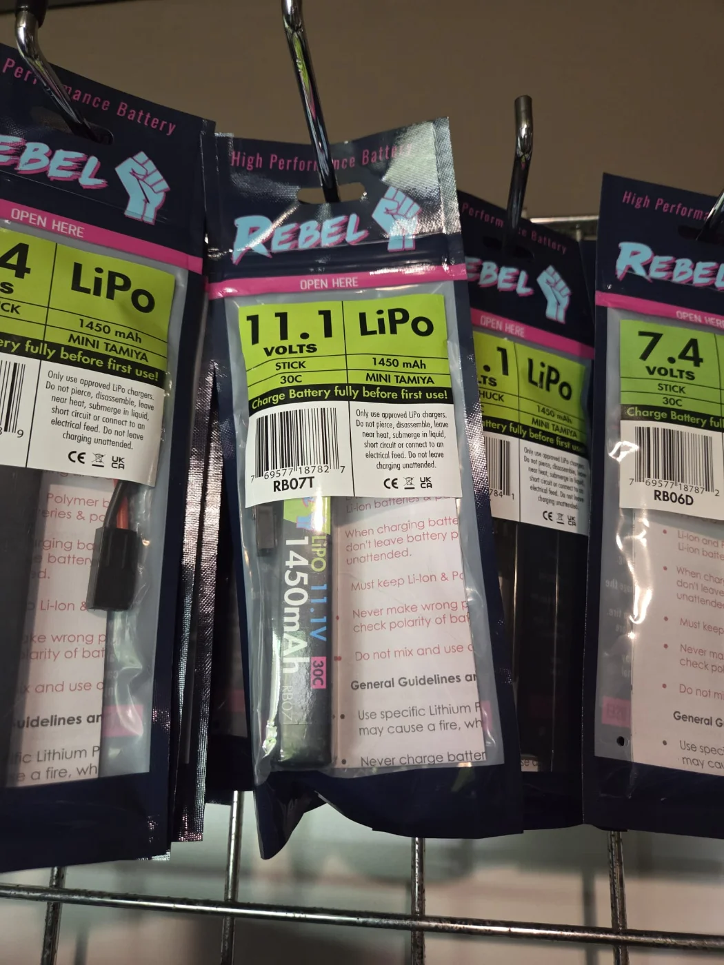 Rebel Stick 11.1v Lipo Mini Tamiya