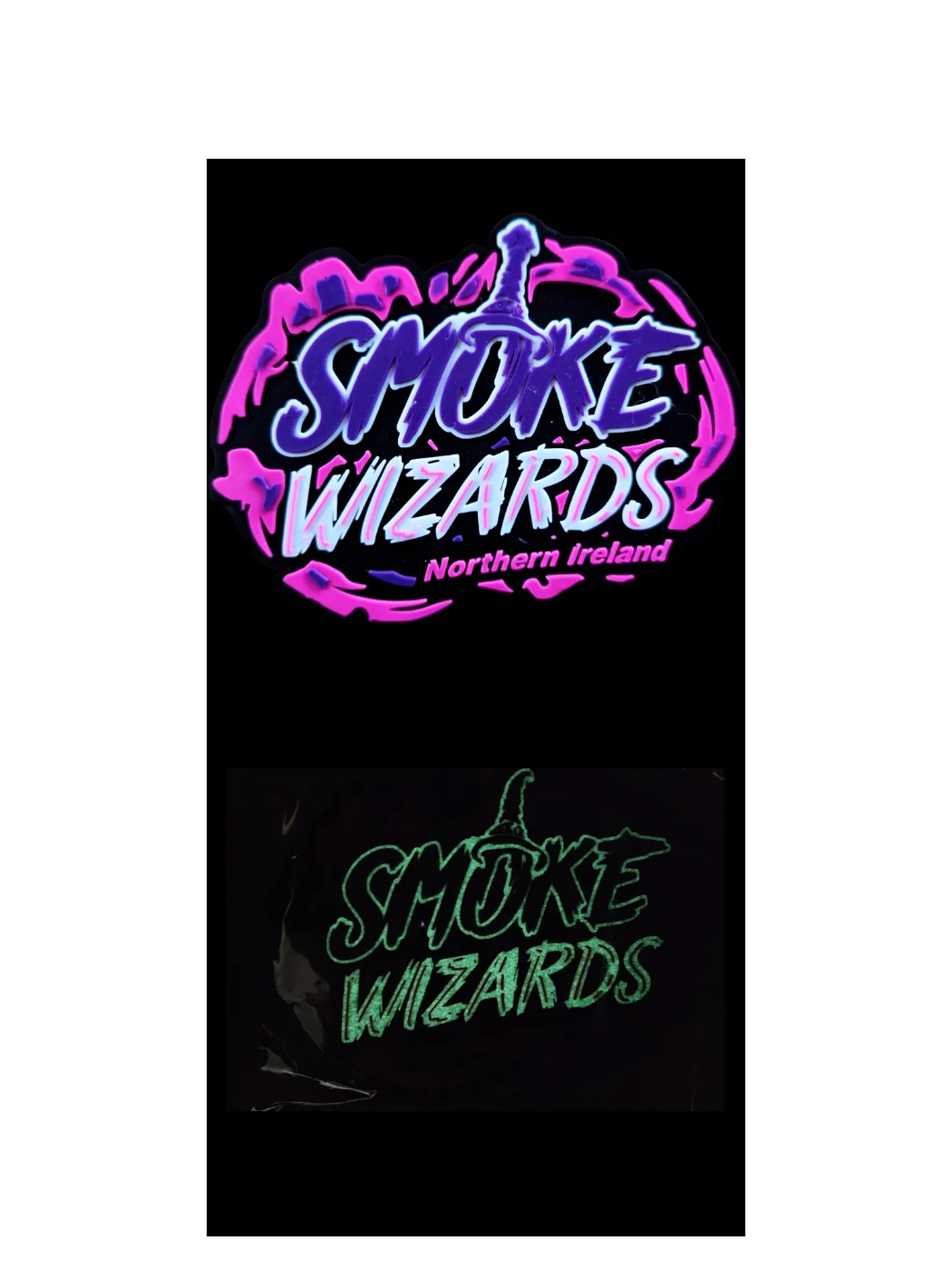 Smoke Wizards Glow In The Dark PVC Patch