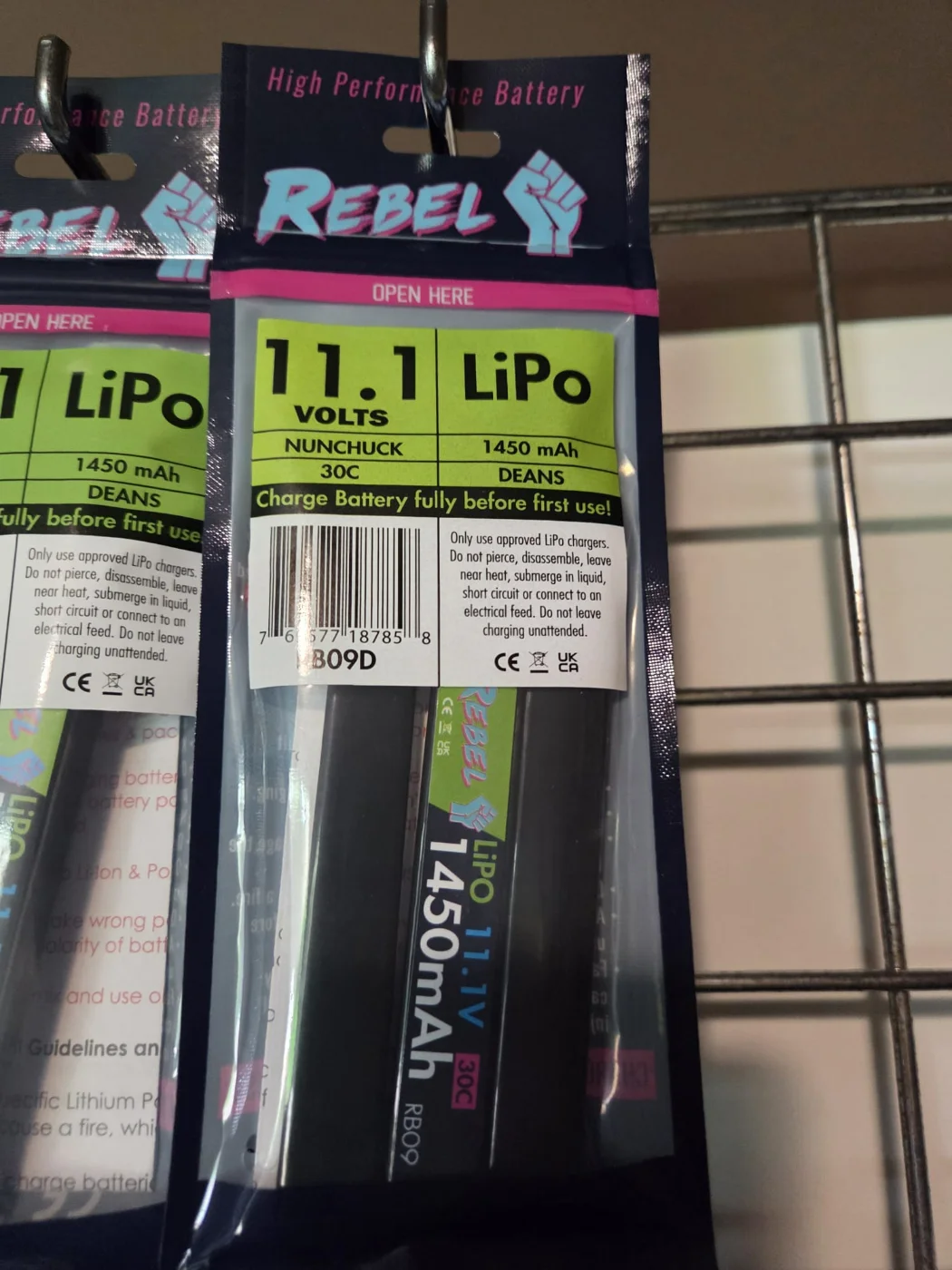 Rebel Nunchuck 11.1v Lipo Deans